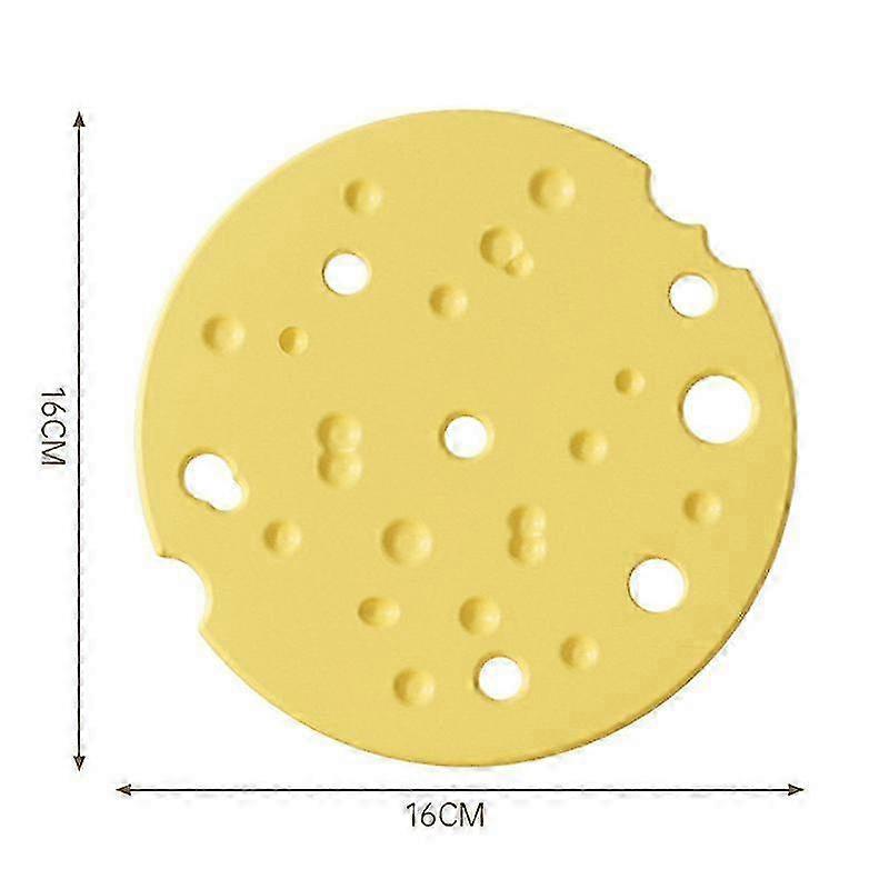 Cheese-Shaped Silicone Coaster