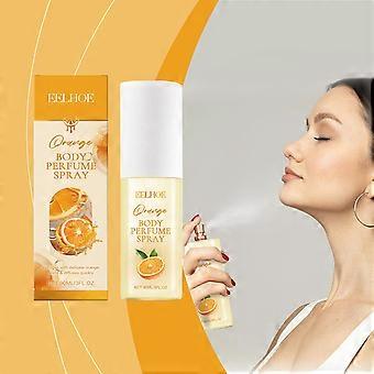 2pcs Body Perfume Spray, Orange Scent, Portable, Fruity Aroma