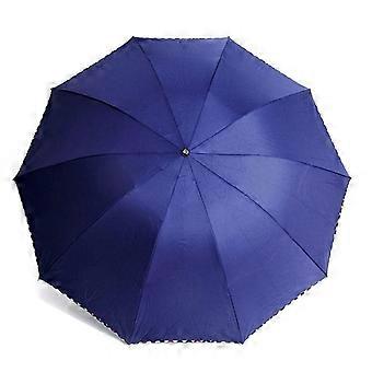 Automatic Travel Umbrella Windproof Canopy UV Protection Compact Design for Golf and Outdoor (Color E)