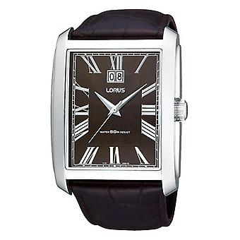 Lorus Watches Quartz Analog Men's Watch with RQ513AX9 Cowskin Bracelet
