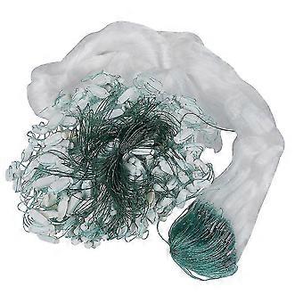 25m Clear White Green Monofilament Fishing Net with Float Ball-bhkj