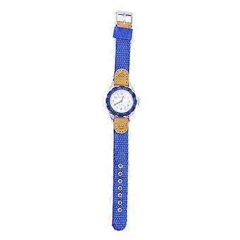 Children's Quartz Watch for Kids Use with Fabric Strap Dark Blue