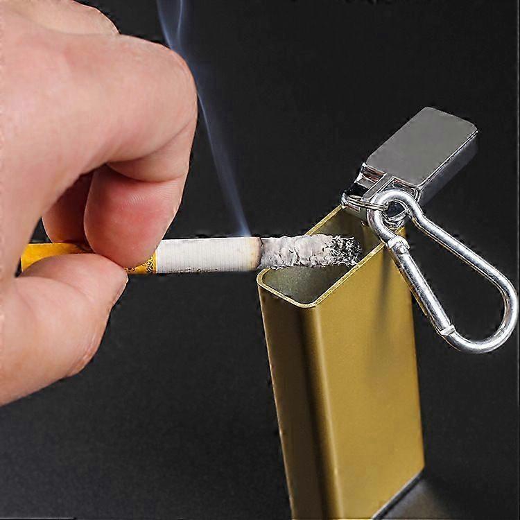 Pocket Metal Ashtray Sealed Keychain Case