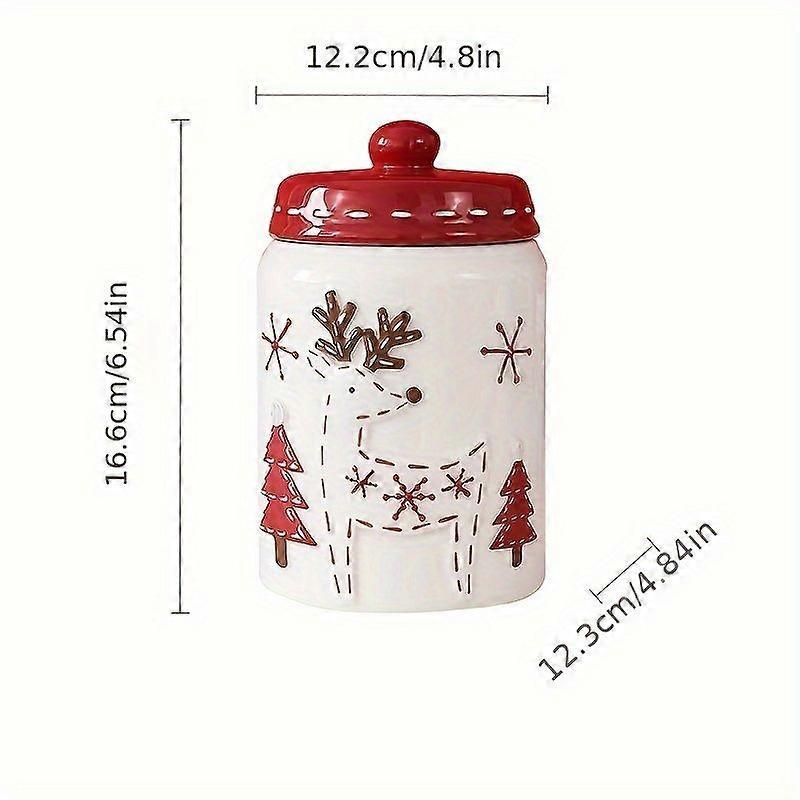 Large Round Ceramic Cookie Jar Flip Top