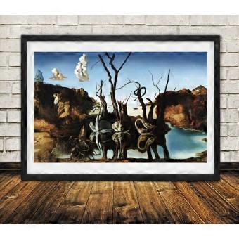 Salvador Dali Swans Reflecting Elephants - High Quality Premium SIO354