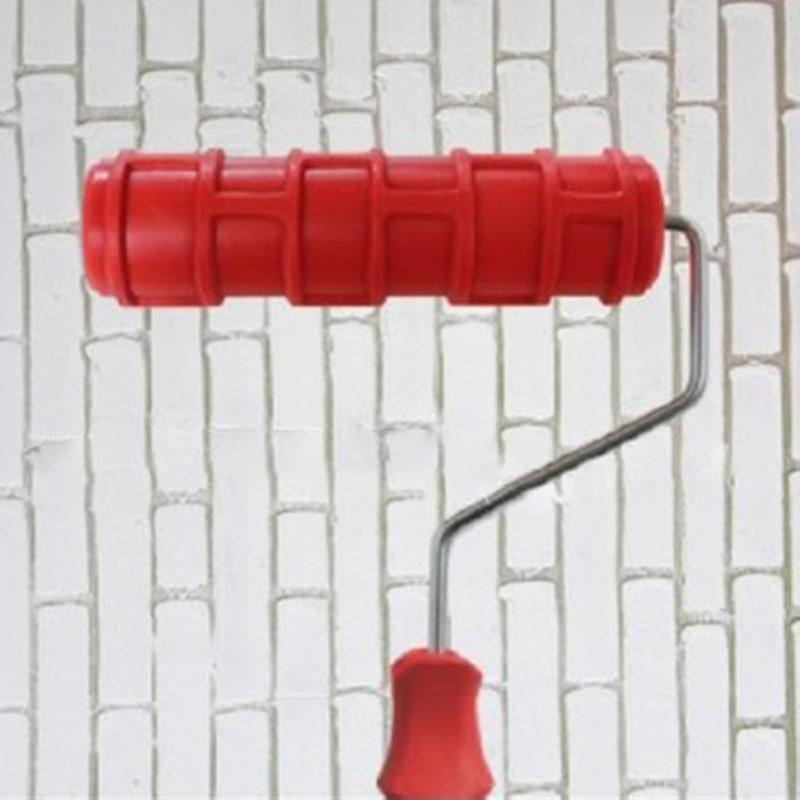 3d Brick Pattern Paint Roller Brick Pattern Concrete Stamper 7 "Dekoracyjna tekstura Roller Hand Tool