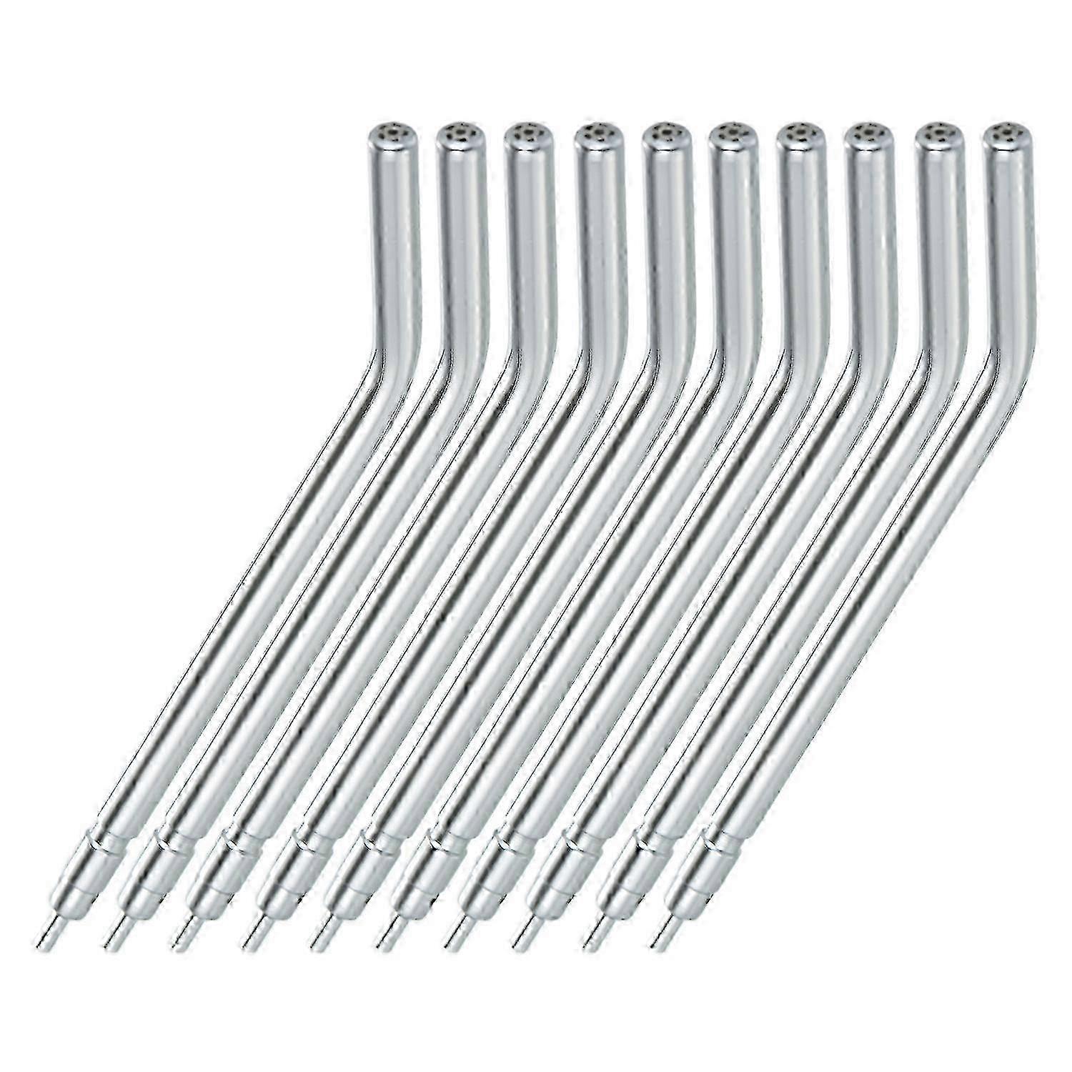 10pcs 3 طريقة الأسنان الهواء المياه حقنة رذاذ فوهات نصائح أنبوب الفولاذ المقاوم للصدأ حقنة رذاذ فوهات نصائح لتبييض الأسنان