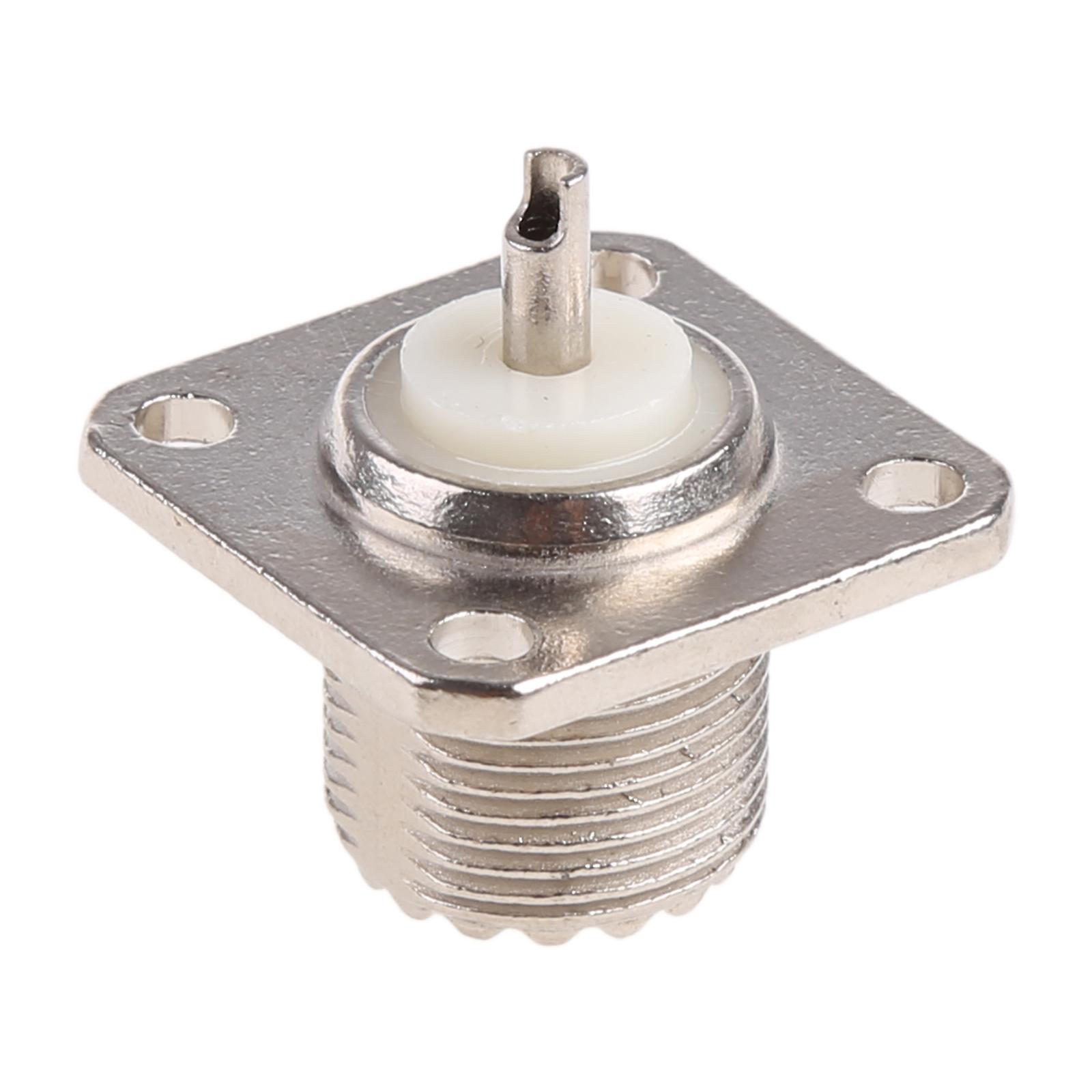 RFアダプターUHF SO239メス4穴パネルマウントジャックはんだカップコネクタ