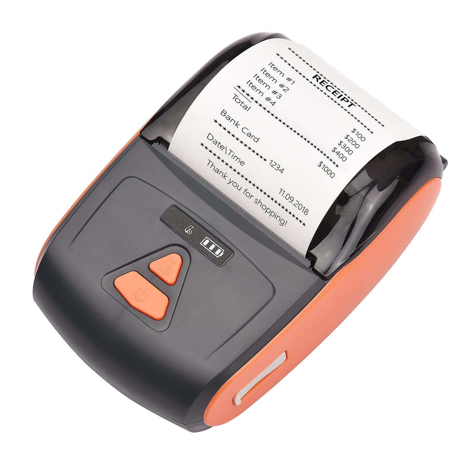 Portable Mini Thermal Printer 2 Inch Wireless Usb Receipt Bill Ticket Printer 57mm Paper Compatible With Ios Android Windows