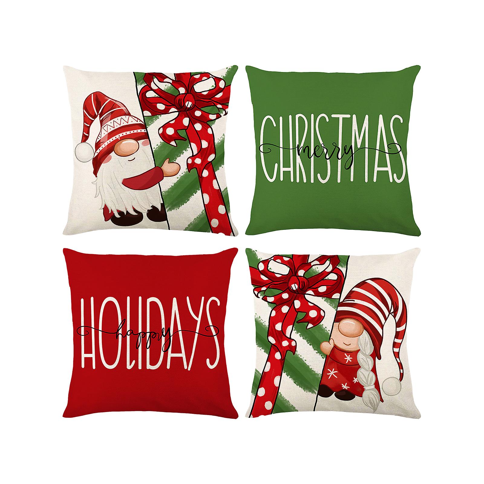 Julkuddfodral Rött guldkast örngott