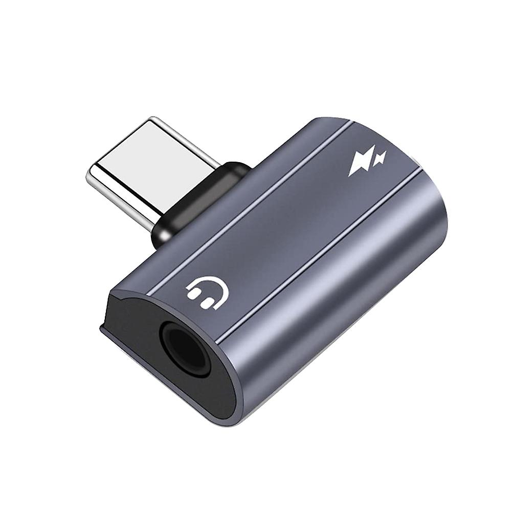 2In1 Headphone Converter Adapter,USB C To 3.5Mm Audio and Charging Adapter with 60W Fast Charge for