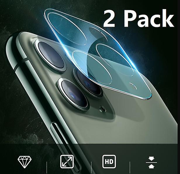 2 pcs compatibles avec iPhone 11, 11 Pro, Pro Max Camera Tempered Glass Screen Protector