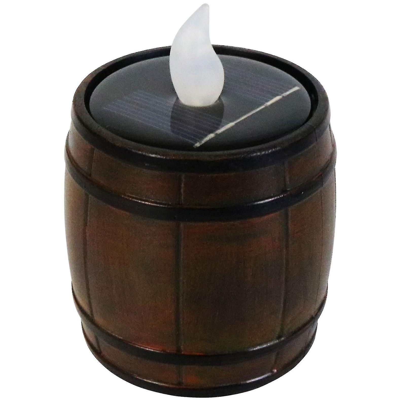 6pcs Led Decoration Candle With Photosensitive Sensor For Indoor Outdoor Lanterns