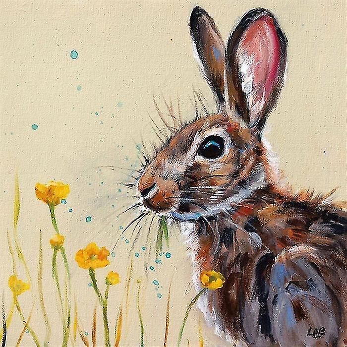 Louise Brown Buttercup Bunny Canvas Print