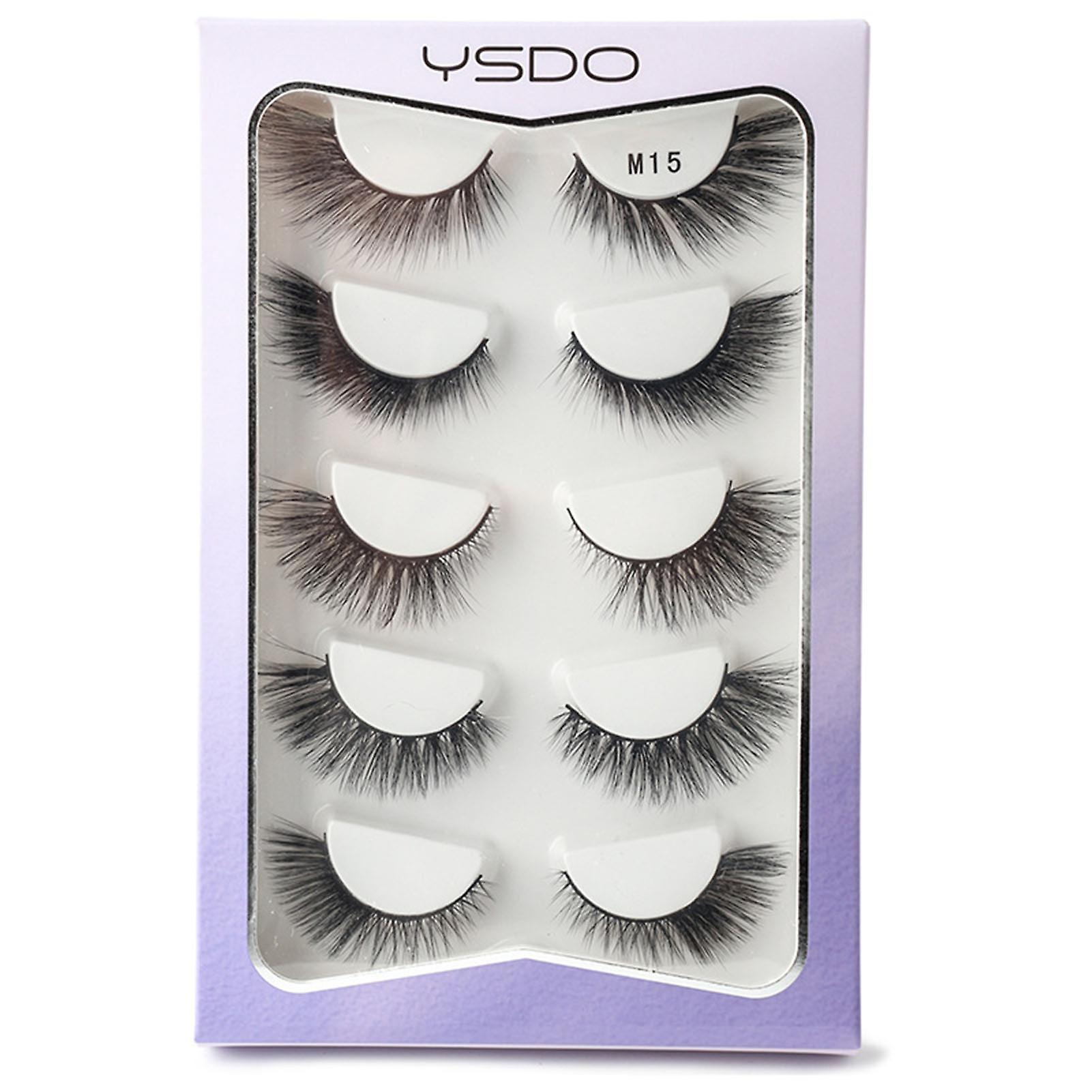 5 Pairs Dramatic Long Eyelashes Eyes Look Bigger Brighter Fuller Lashes