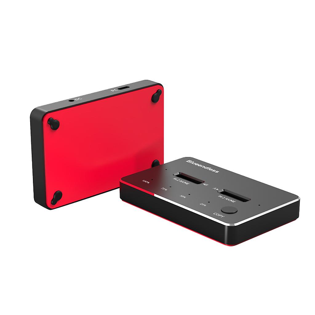 Blueendless für M.2 NVME SATA USB Festplatte Gehäuse Dual Disk für Case 10G Dup