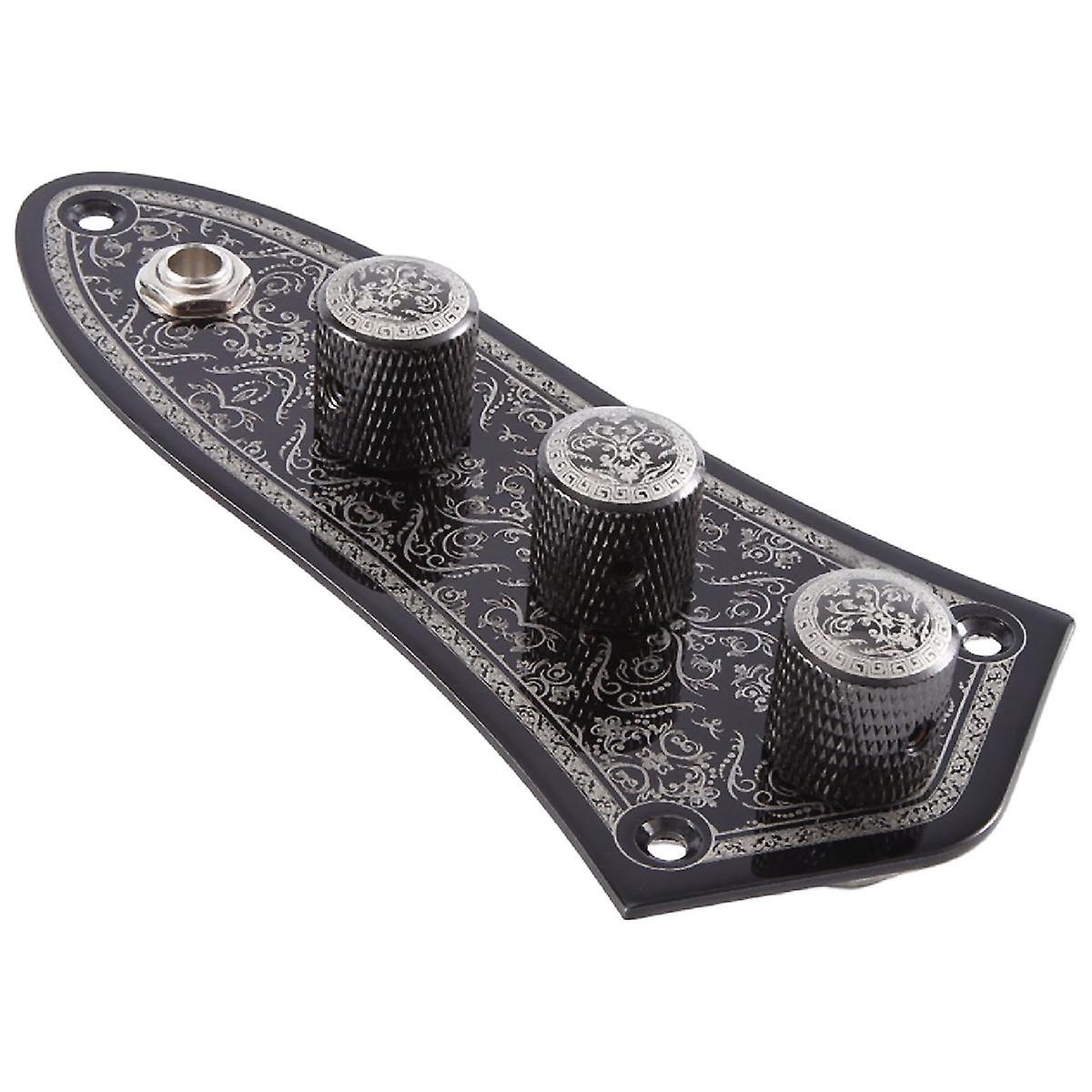 3 Jazz JB Bass Loaded Wired Control Plate for Parts JB-03
