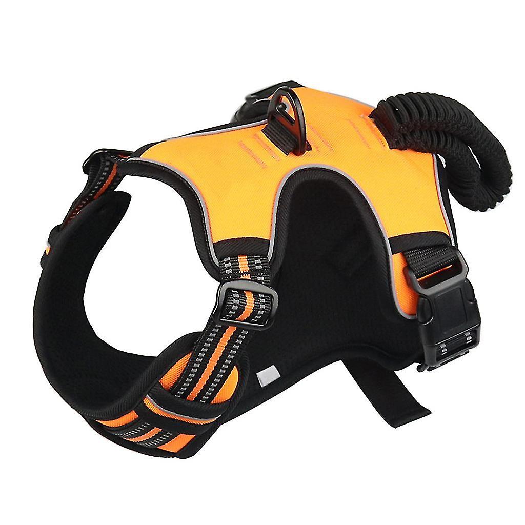 Dog Harness With Lifting Handle Adjustable Easy-to-control Chest Strap Leash Chain Rope Harnesses Re