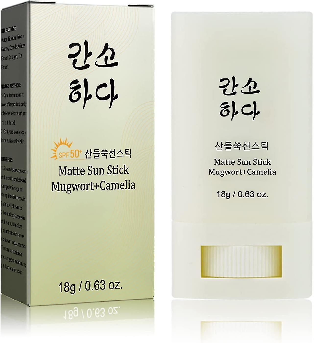 2pcs Matte Sun Stick,sun Stick Spf 50,moisturizing Sunscreen,light,breathable,refreshing,easy To Apply Sunscreen