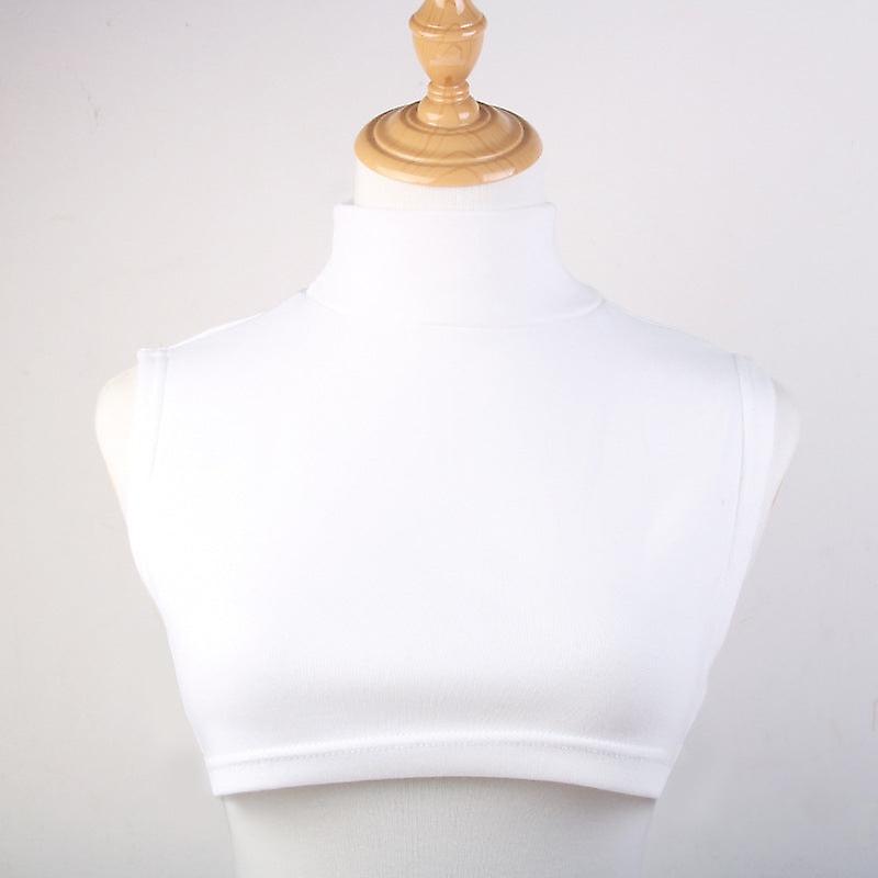 Girl Women fake collar false tie Detachable half Adult Half Turtleneck Scarf for Men Pullover Keep W