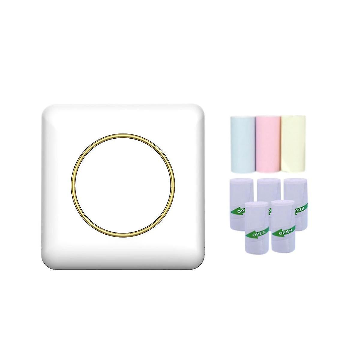 Mini Label Printer Memo Hand Photo Printer Portable Label Printer With - Pa