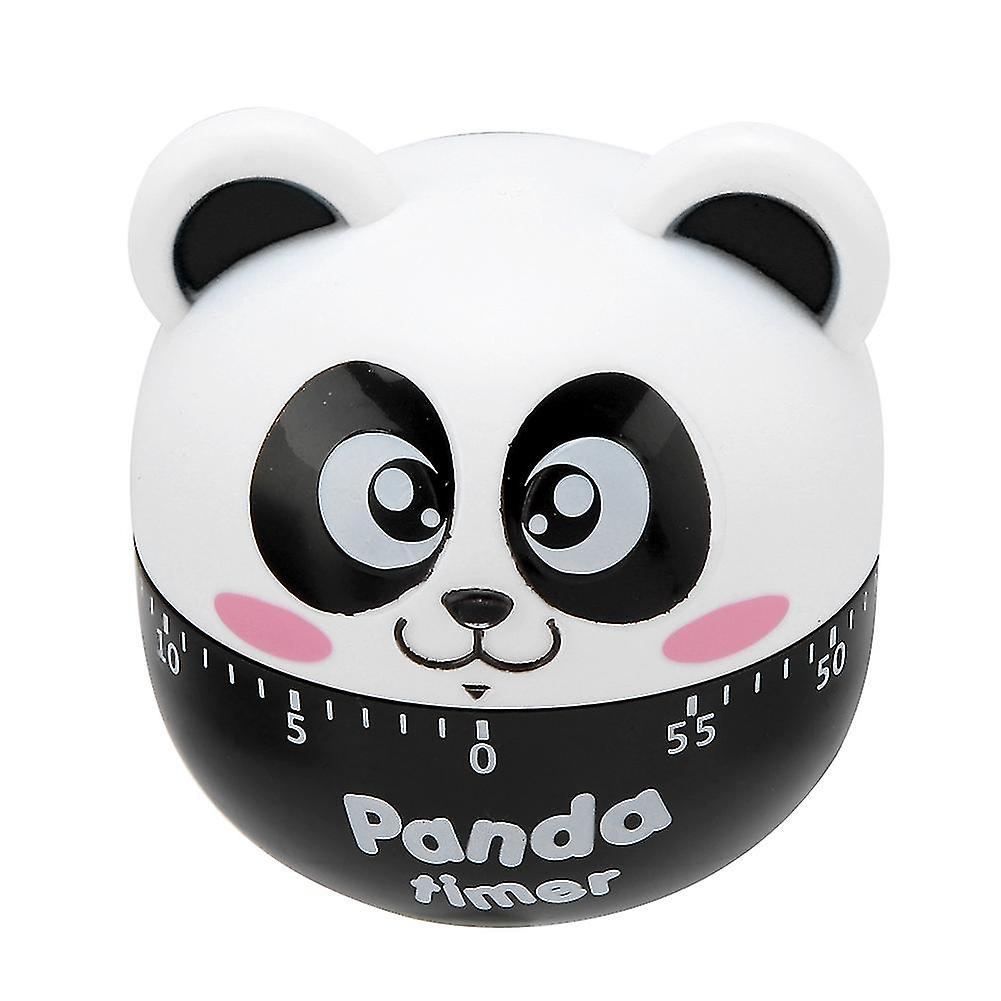 Adorable Animal Shape Mechanical Kitchen Timer - Manual Cooking Timing Tool - Bear Shape(Black)