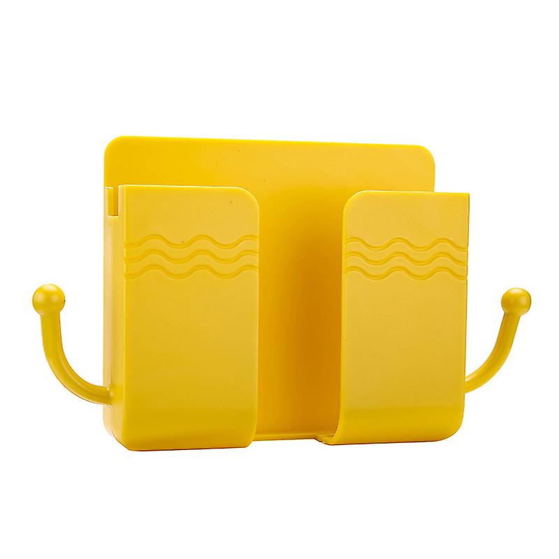 Wall Mounted Storage Box Remote Control Case Phone Plug Charging Holder Rack