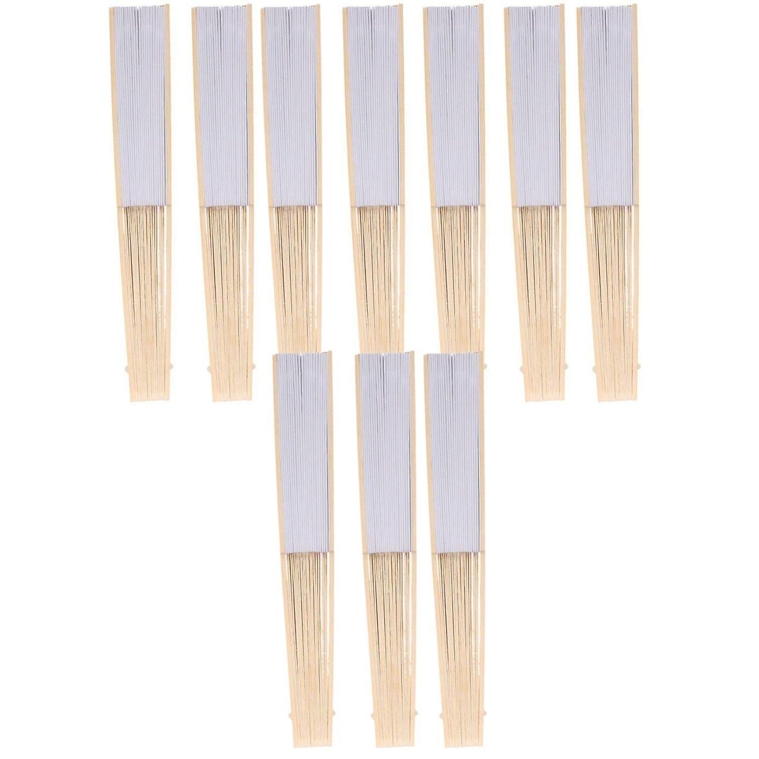 10 paper fans to customize 21 cm