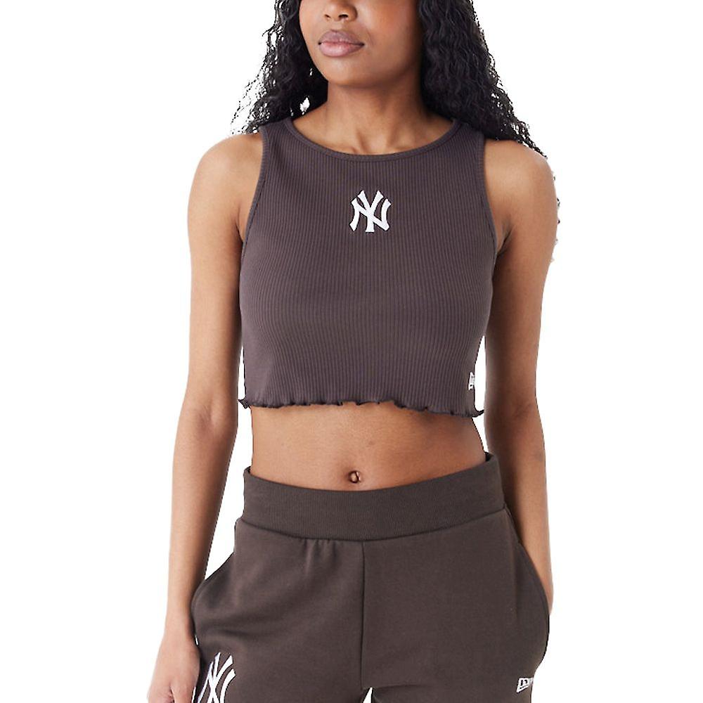 New Era Ladies Cropped Tank Top Νέα Υόρκη Yankees καφέ
