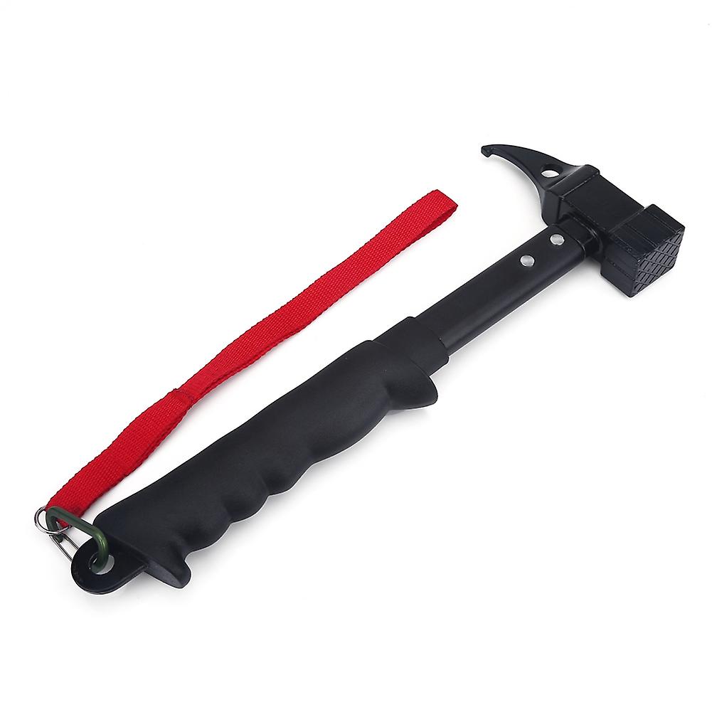 Outdoor Framing Outdoor Hammer High Strength Head Rubber Handle with Lanyard Nail Puller Camping