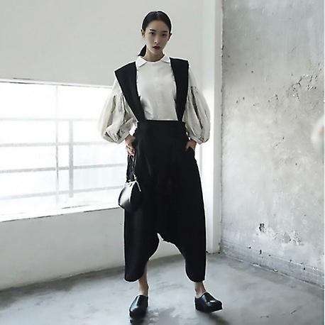 Sleeve Fold Split Joint Loose Blouse