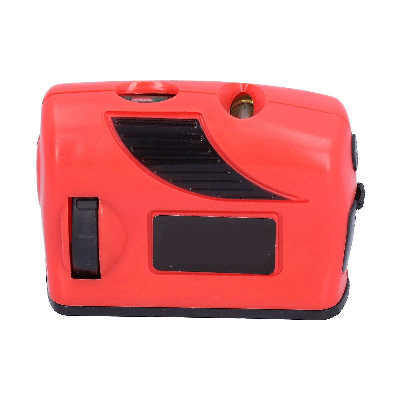 Red Beam Level Tool One Key Operation Small Portable Measuring Tool for Floor LayoutRed