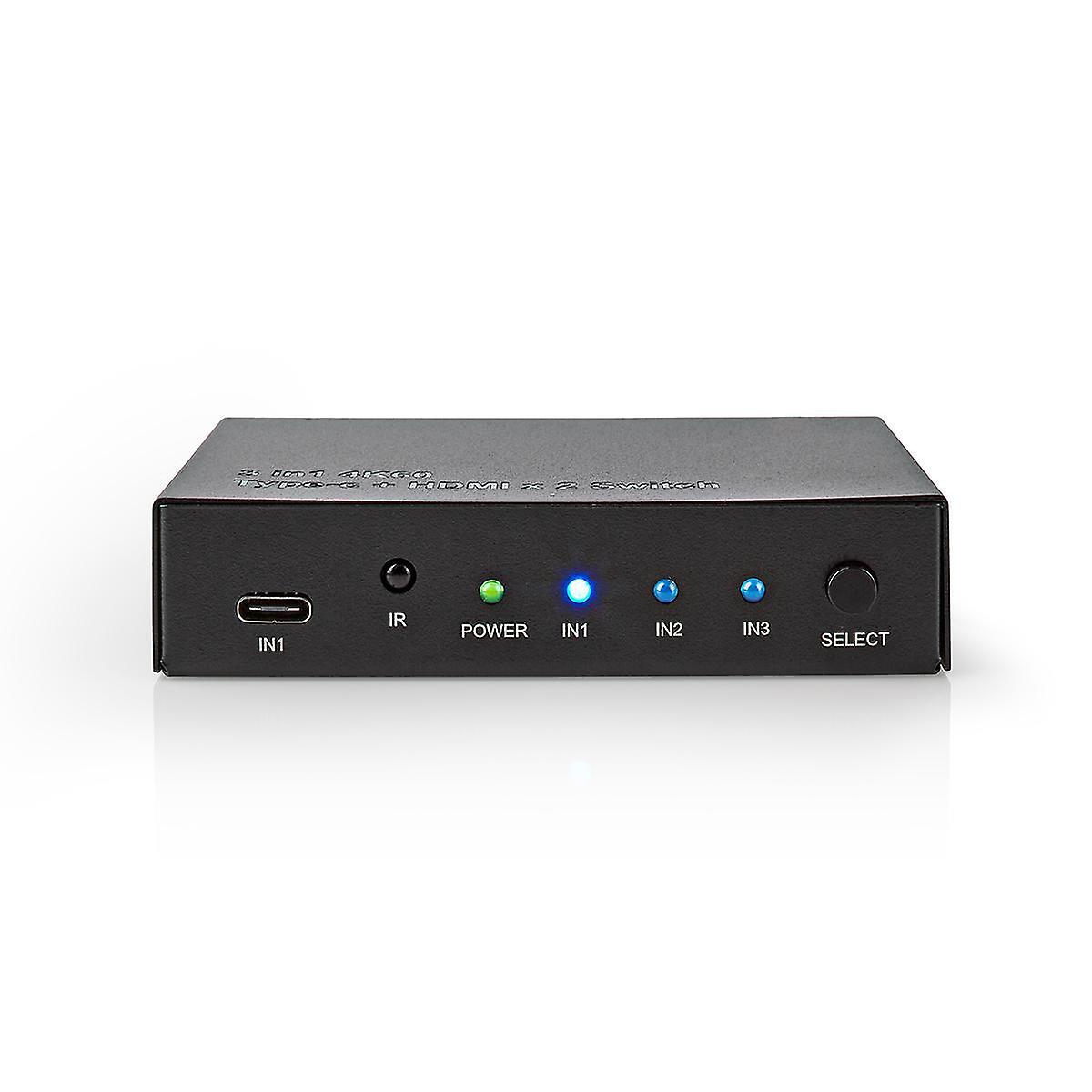 ™ HDMI Switch | 3-Port port(s) | 1x USB-C™ / 2x HDMI™ Input | 1x HDMI™ output | 4K@60Hz | 18.0 Gbps