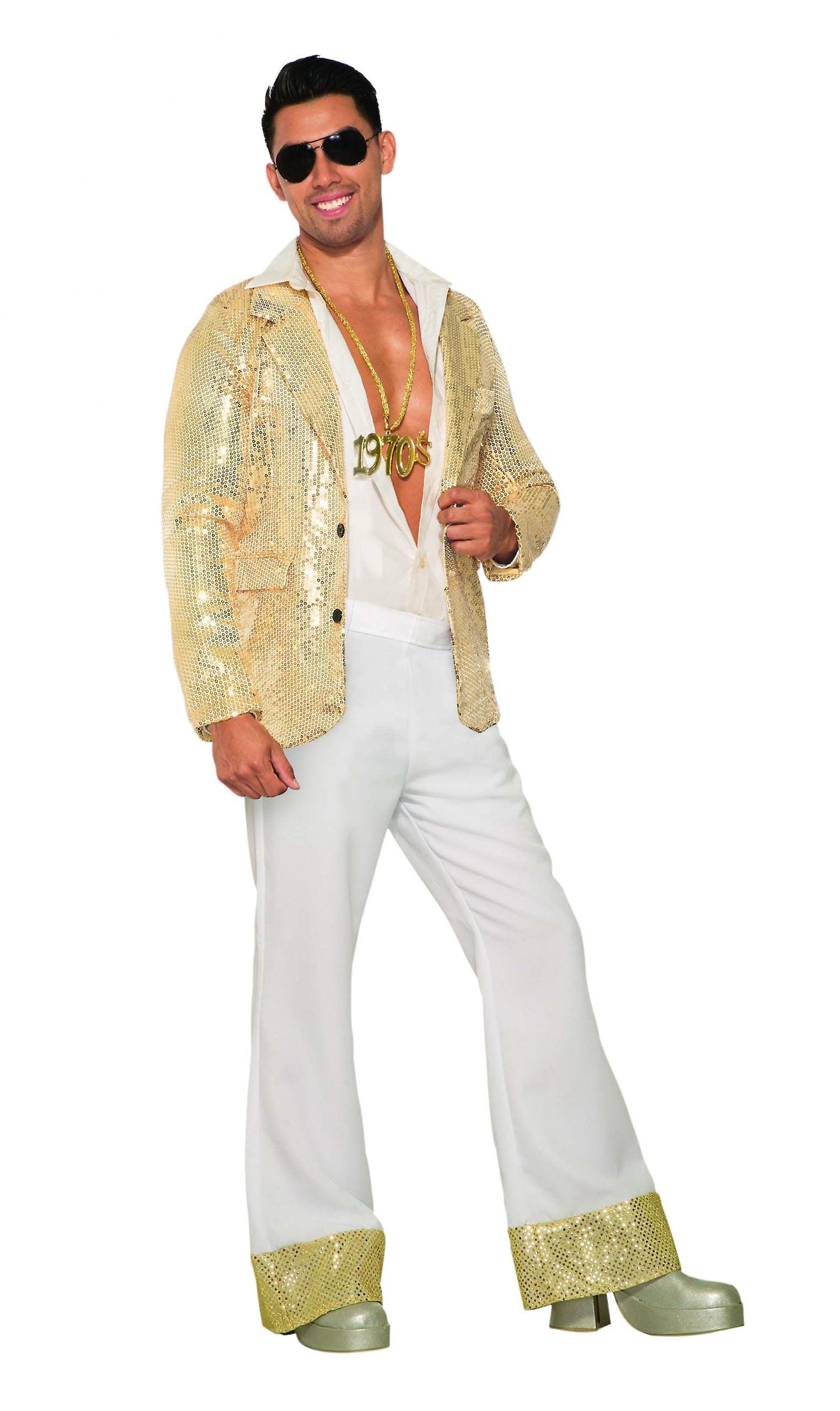 Disco Trousers White Sequins Ac80471