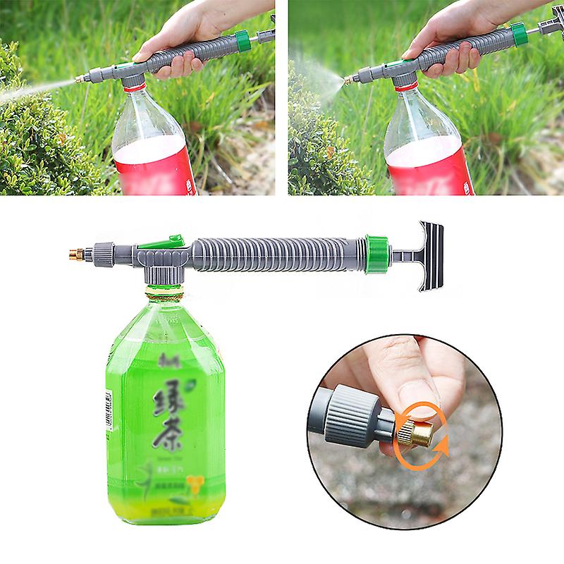 Manual High Pressure Air Pump Sprayer Adjustable Drink Bottle Spray Head Nozzle