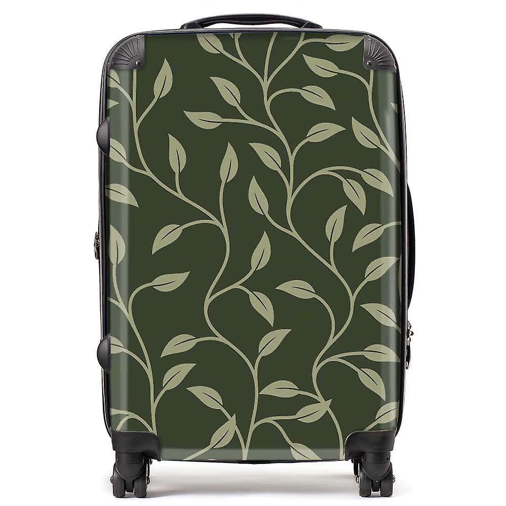 Green Shrub With Leaves Suitcase