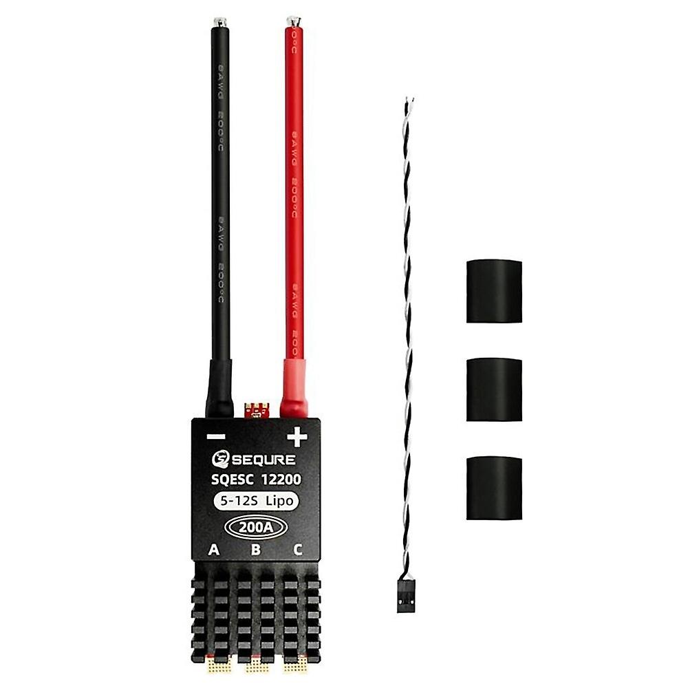 SEQURE SQESC 12200 Brushless Electric Speed Controller ESC 5-12S Power Supply 200A BLHeli_32 / AM32