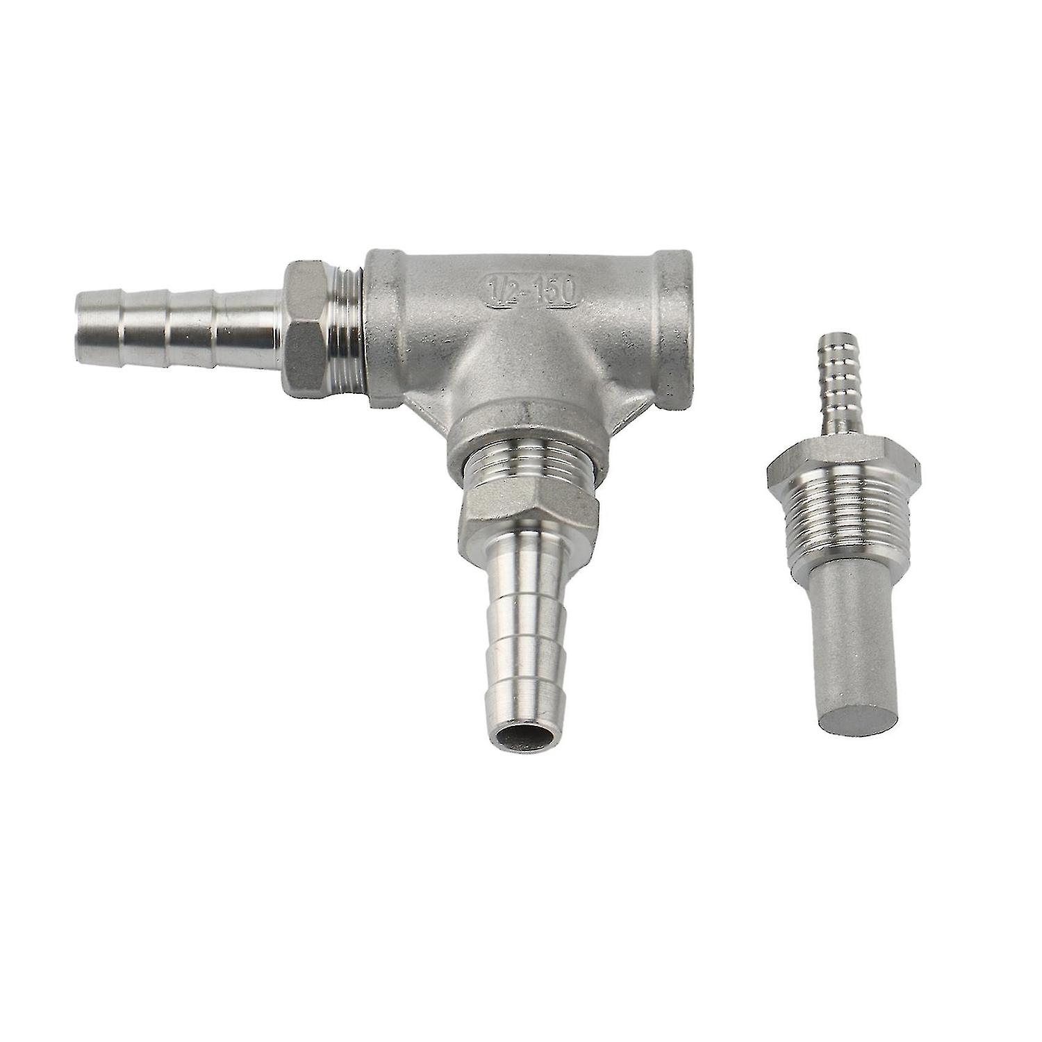 New 2023 Beer Brewing Stainless Steel Inline Aeration/oxygenation Diffusion Stone 2 Micrometre - 1/2