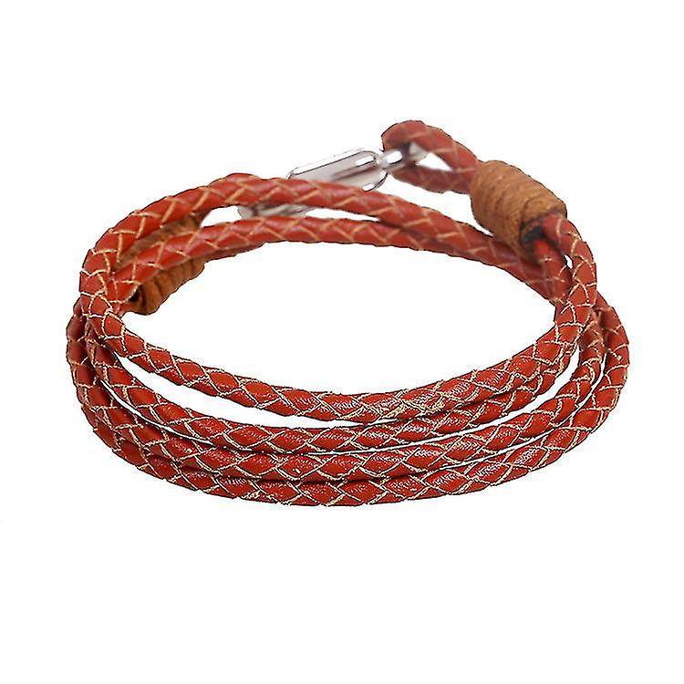 Pure Hand-woven Leather Bracelets -  Multi-layer Hand-woven Bracelets -  Punk Multi-layer Edion Bracelets