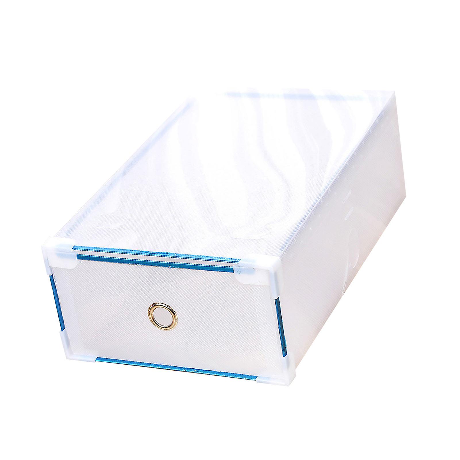 Transparent Shoe Box Drawer Type Dustproof Multifunctional Desktop Organizer Storage Box for Cosmetics Stationary 
