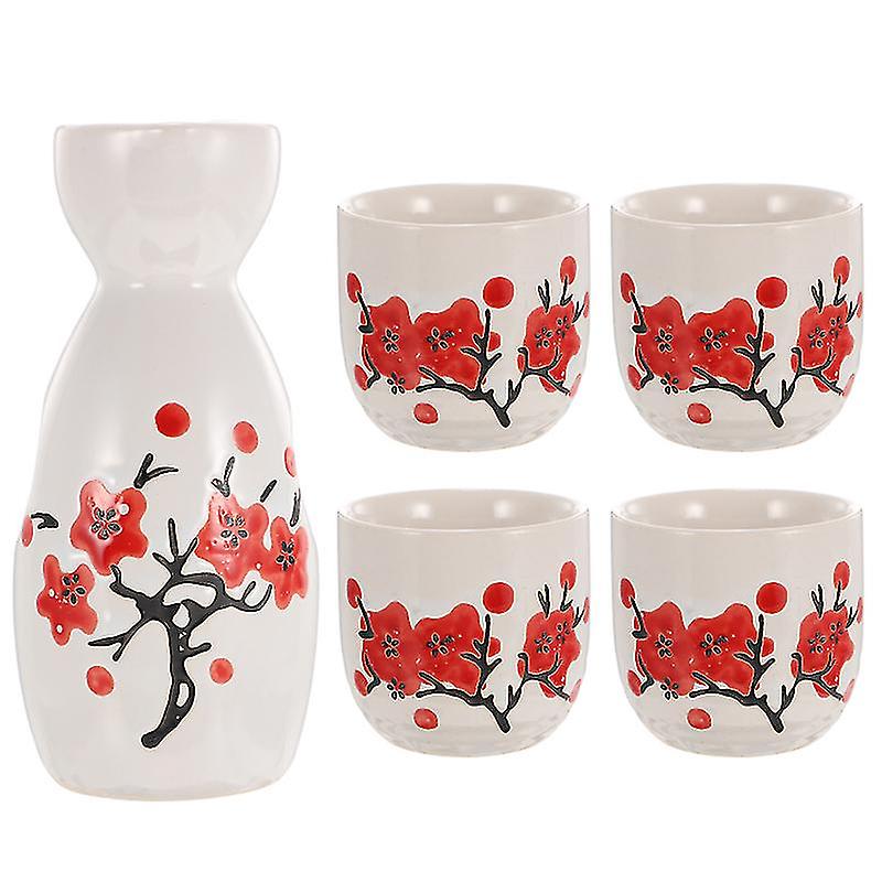 1set Sake Cups And Pot