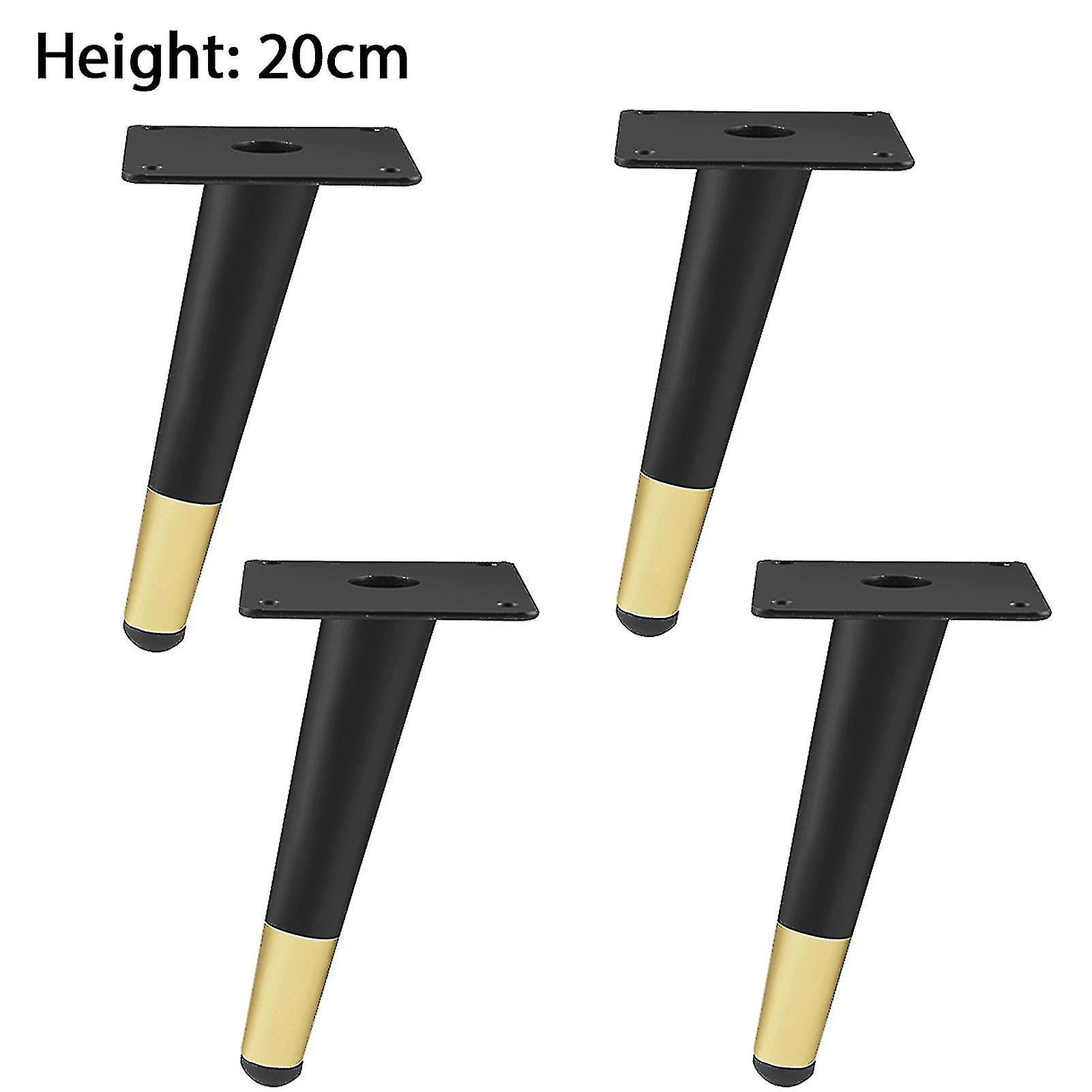 4pcs Furniture Feet Iron R- Tapered Furniture Legs For Table