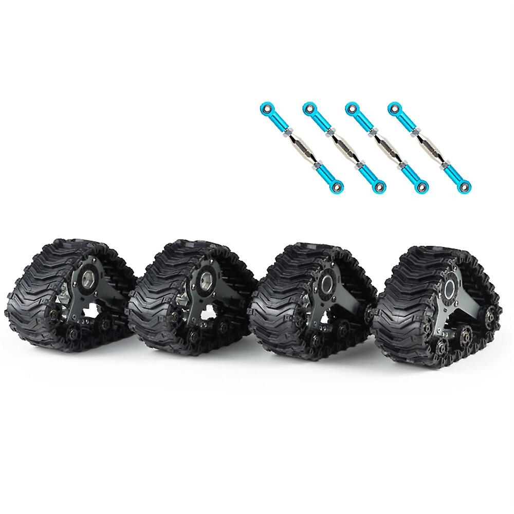 4PCS SG W001 Upgraded Track Wheels Tires 12mm Hex All Terrain for 124017 144001 104072 EC30B EAT14 1