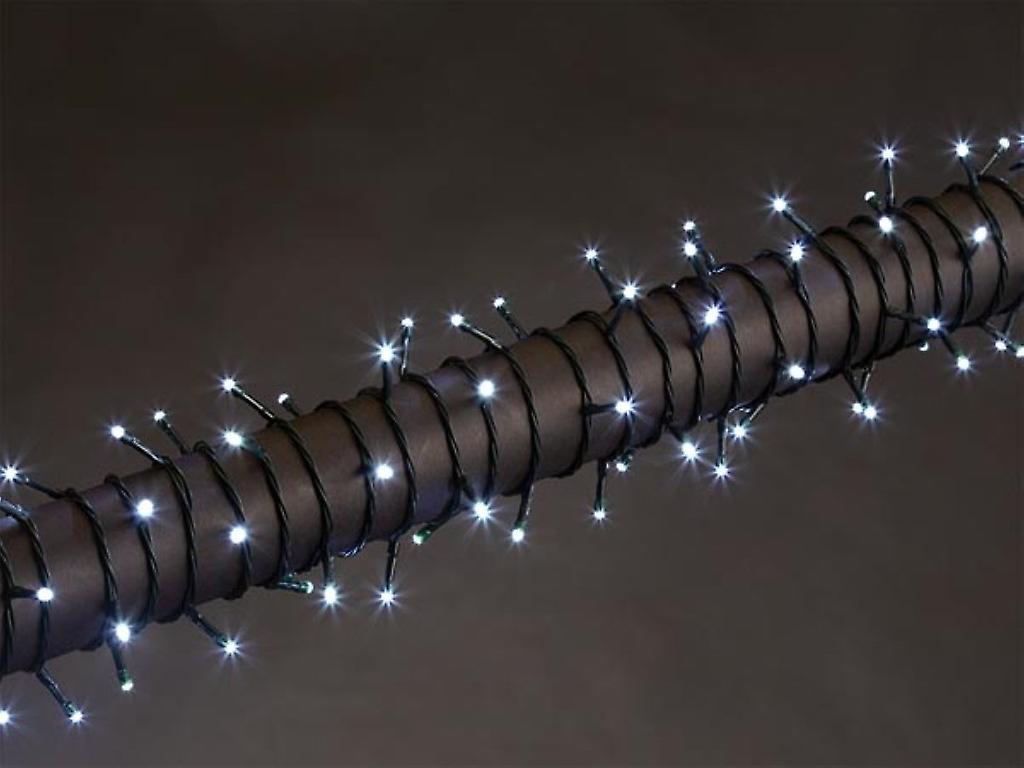 Vellight Luna LED, lichtslinger, 12 m, 160 leds, koudwit, groene kabel, voor