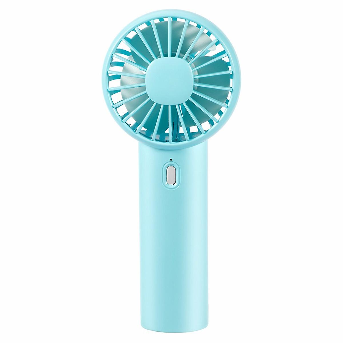 F10 Mini Handheld Fan Cooler 3 Wind Speed Rechargeable Summer Cooling Fan - Blue