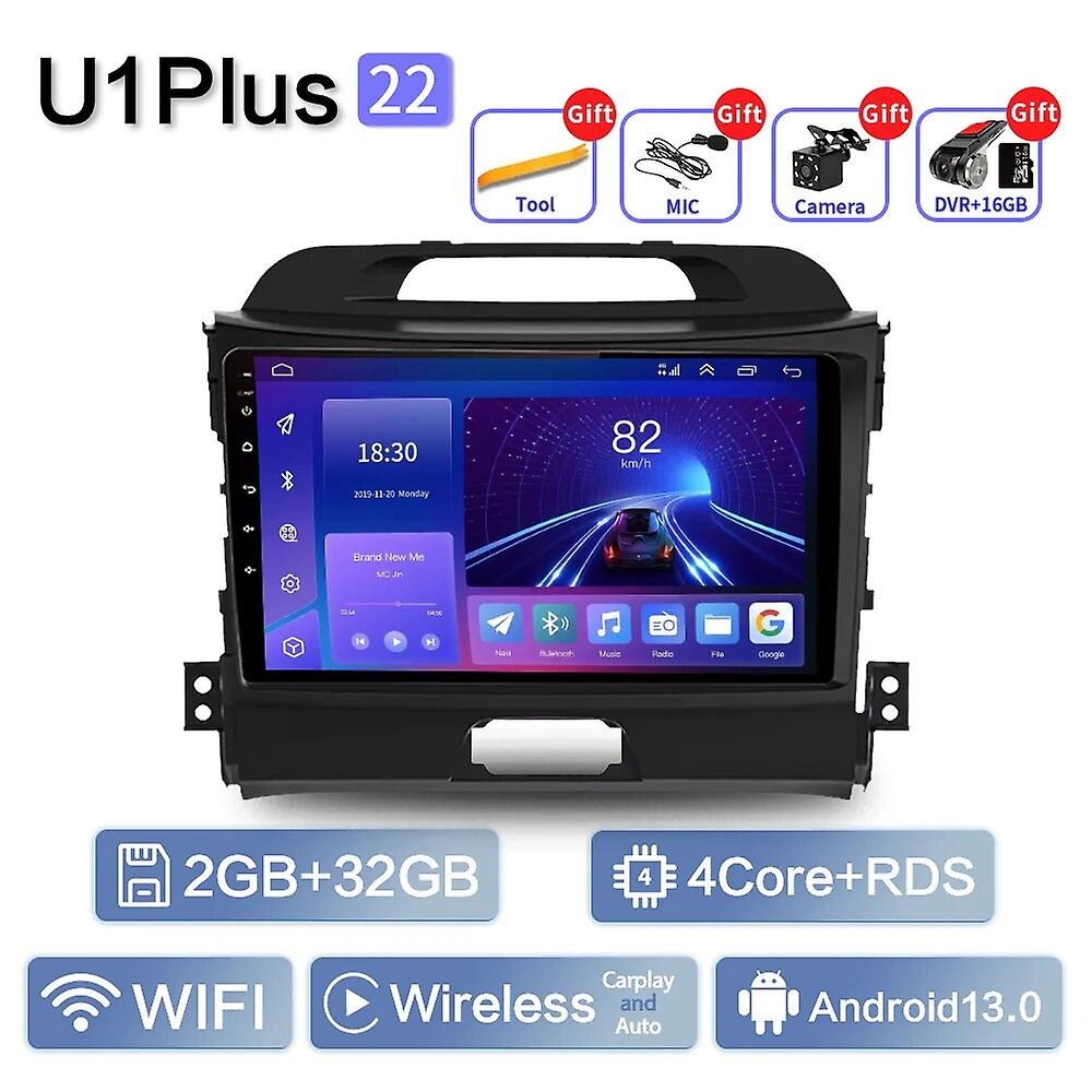Camecho 9" Android 13 Car Stereo For Kia Sportage 3 (2010-2016) – GPS, WiFi, BT, FM
