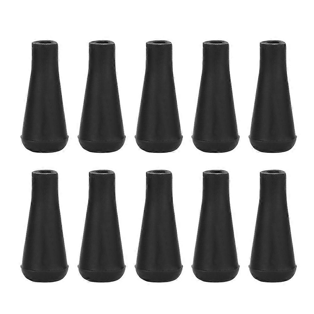 10PCS Rubber Arrowhead Archery Replacement Broadhead for Sports Shooting PracticeBlack 8mm