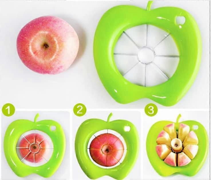 Apple peeler fruit cutter - suitable for apples and pears (green)