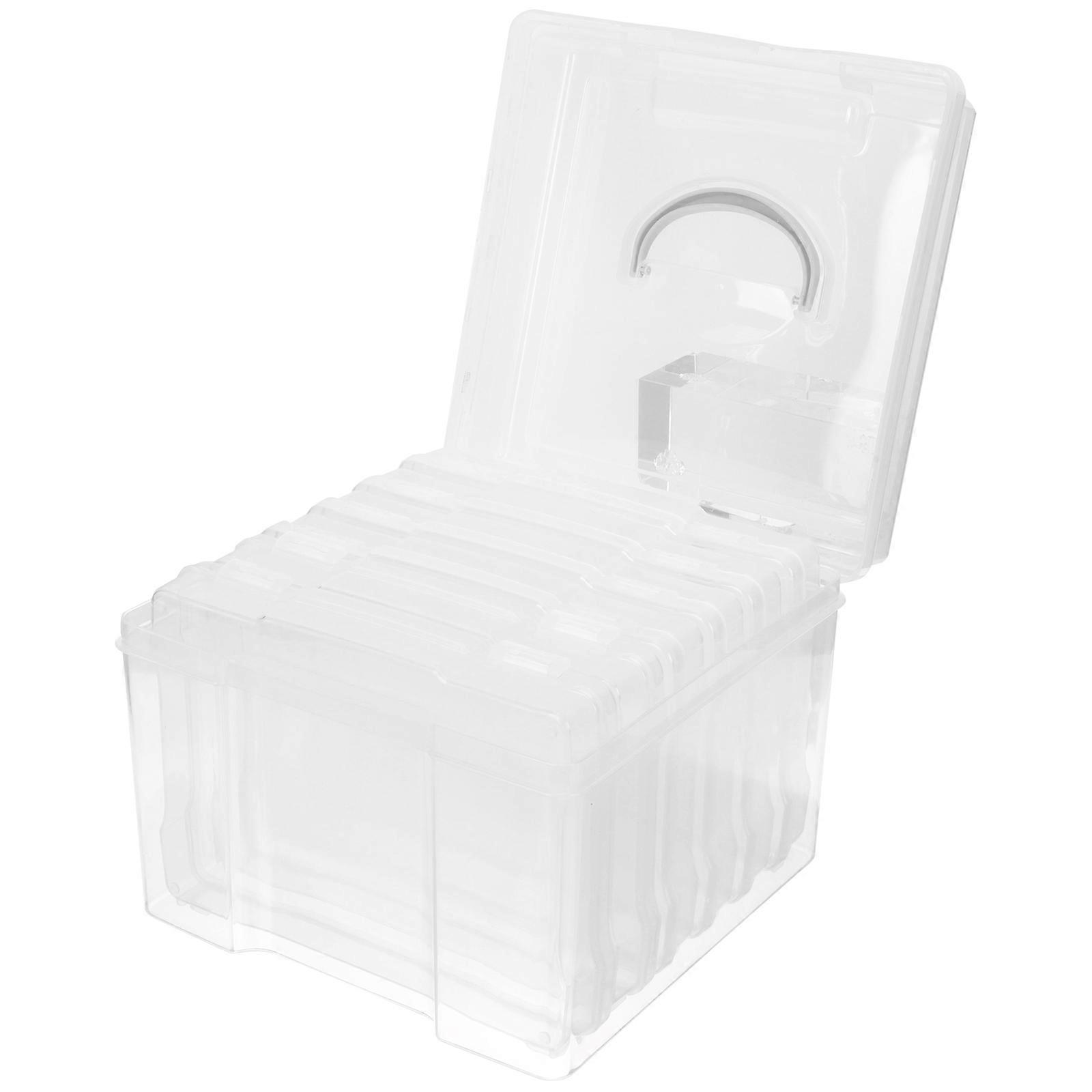1 Set of Photo Organizer Case with Handle Multi-purpose Electronic Component Case