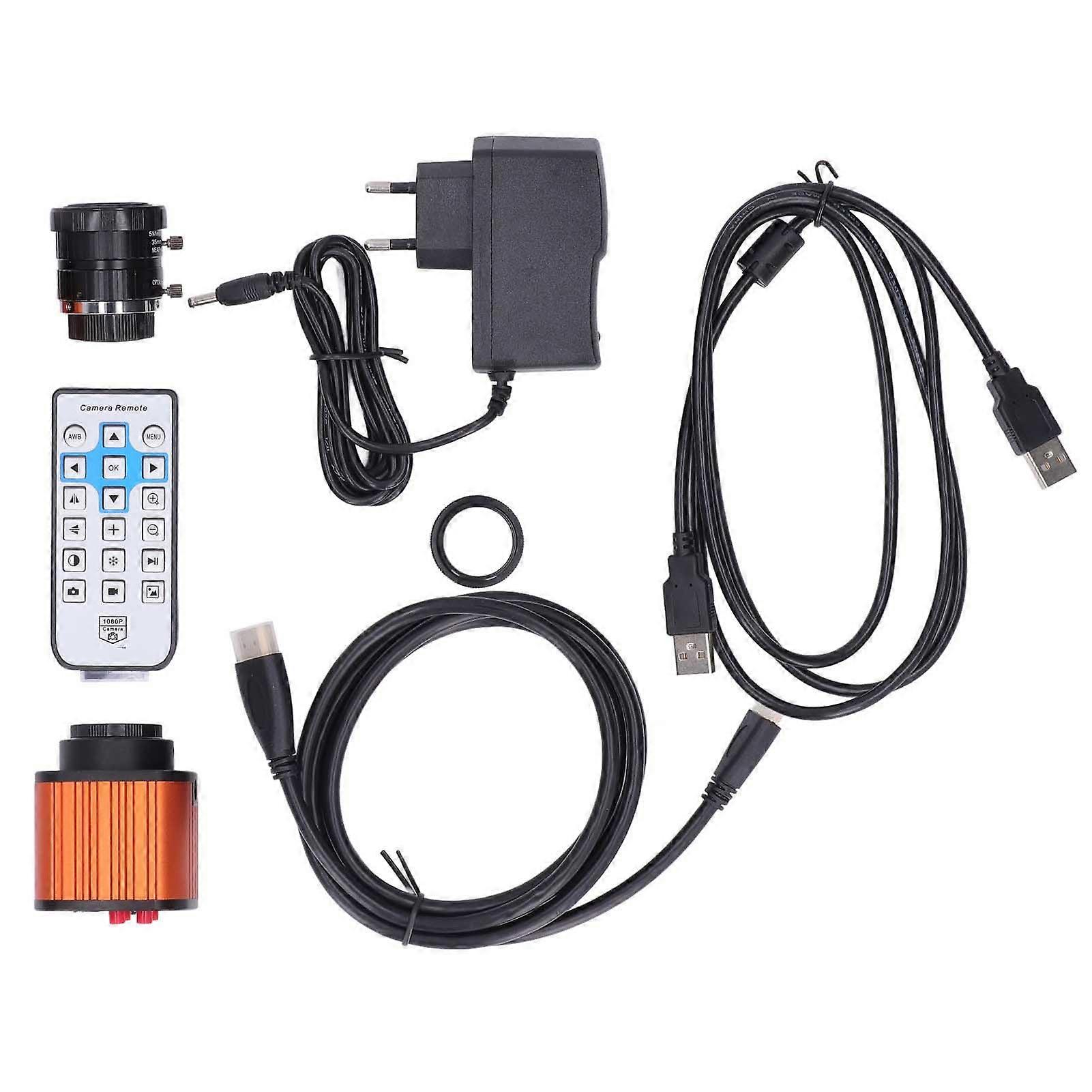 Usb Industrial Camera 2k Hd Live Broadcast Industrial Camera Video Output C Zoom Lens Fixed Focus Eu 100240v